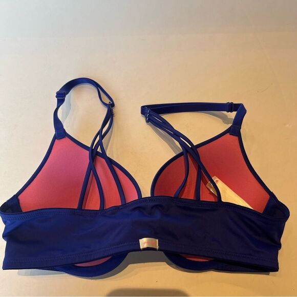 Pink Wear Everywhere Push Up Bra Royal Blue Size 34B - Picture 3 of 6